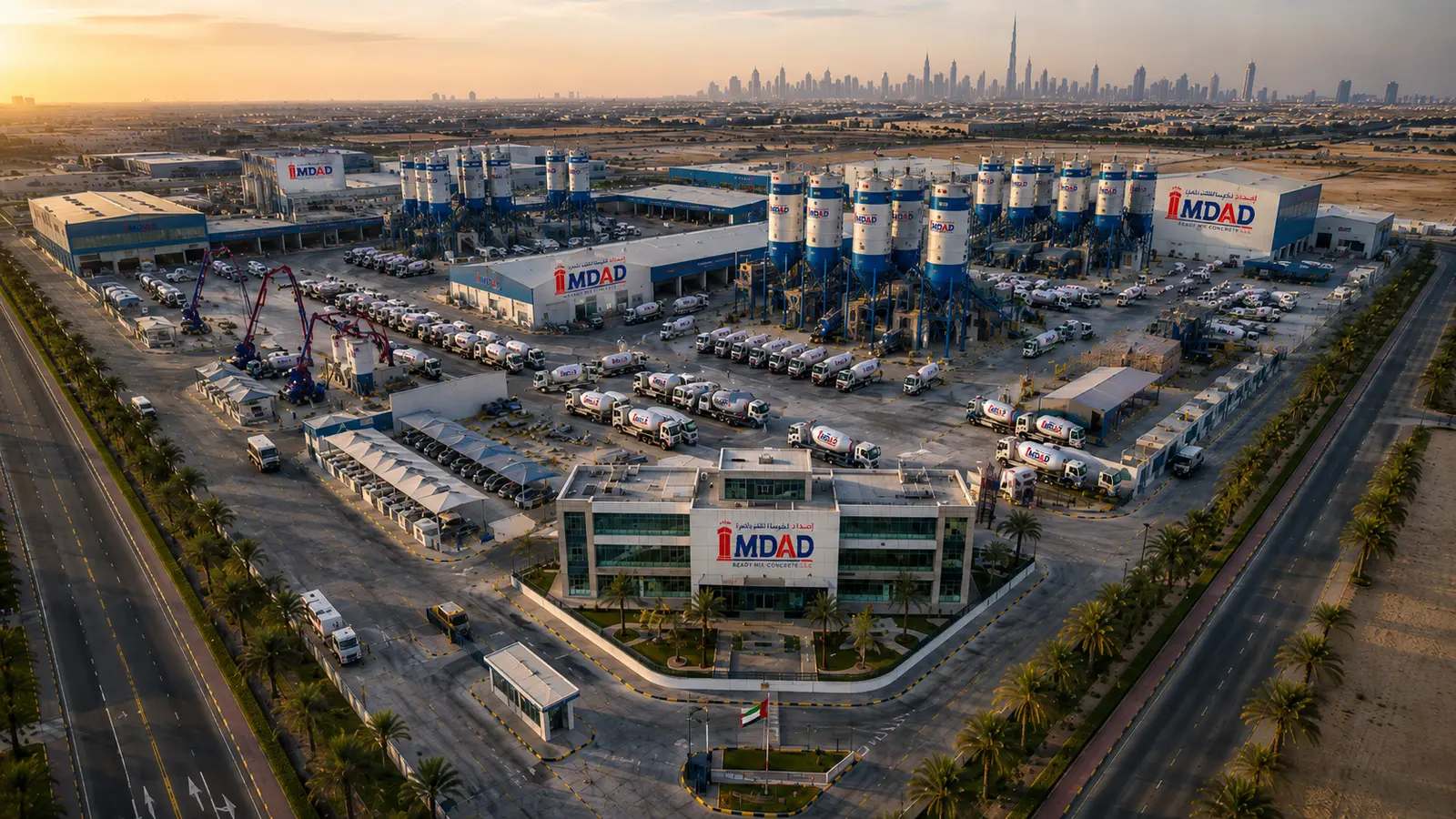 IMDAD ready-mix concrete plant in Dubai