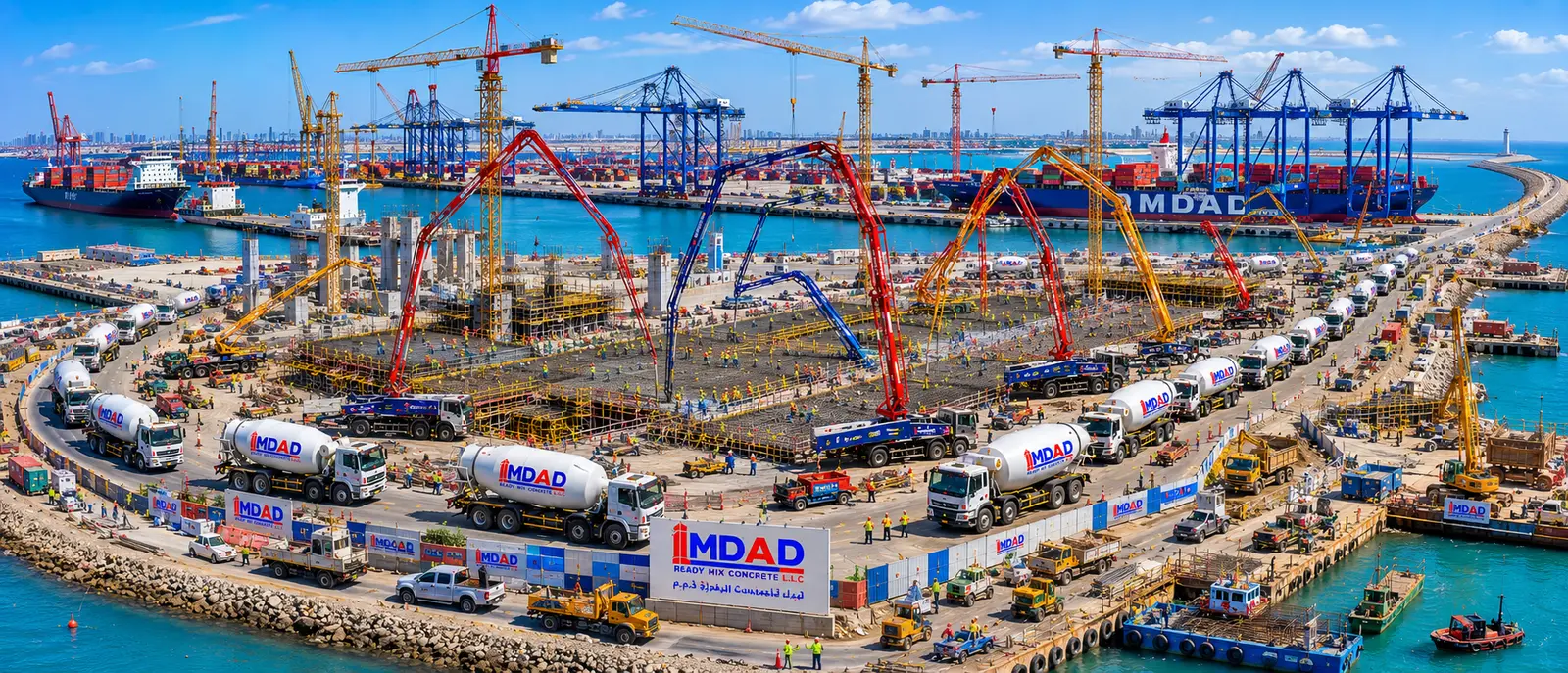 Waterfront construction project
