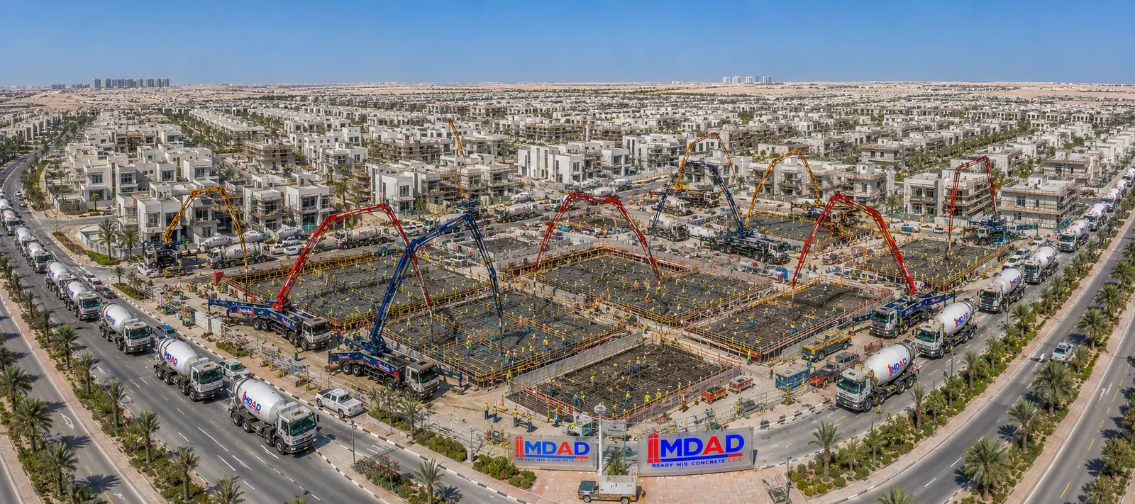 Major urban construction site