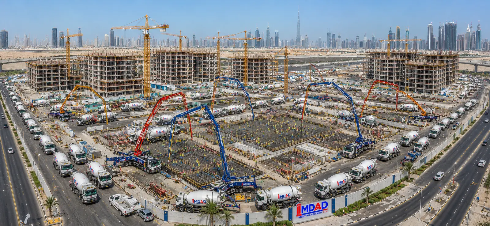 High-rise concrete works