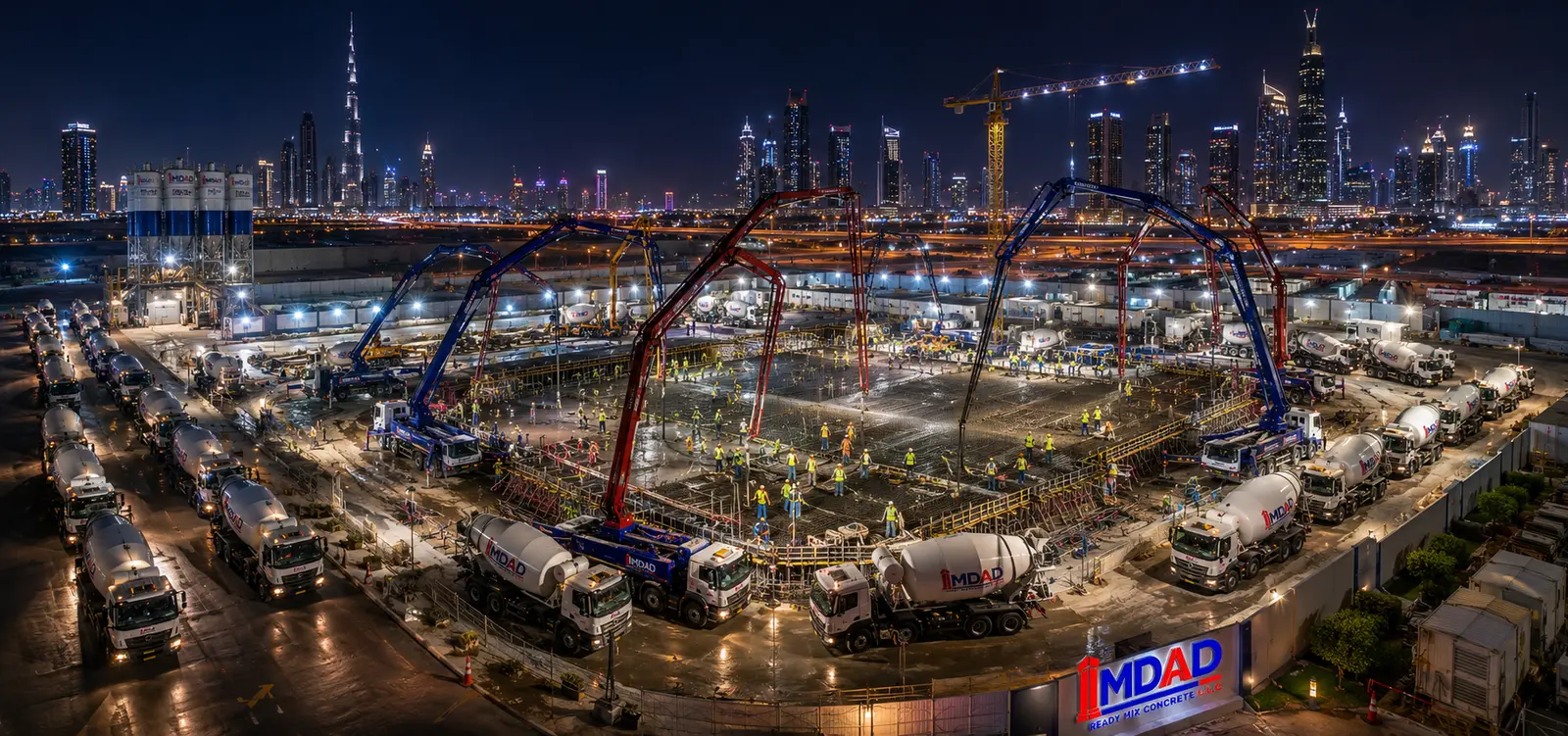 Night construction operations