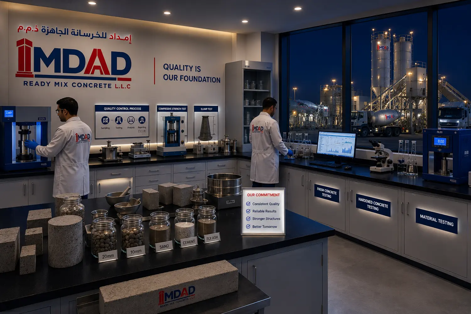 IMDAD concrete quality-control laboratory